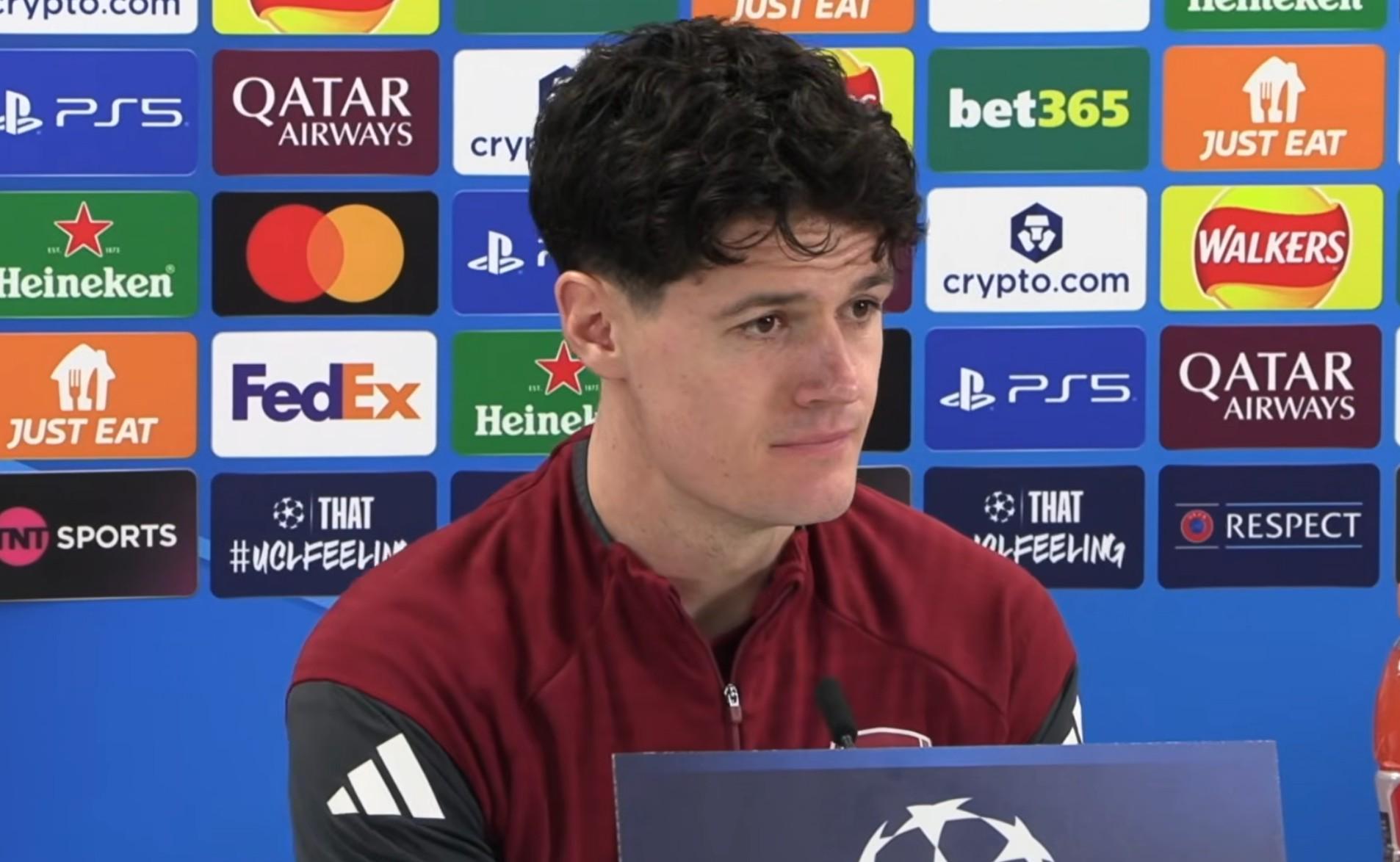 内尔高:很乐意客串中后卫;厄德高当队长是再合适不过的选择